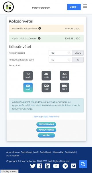 INLOCK - how to set your borrow parameters